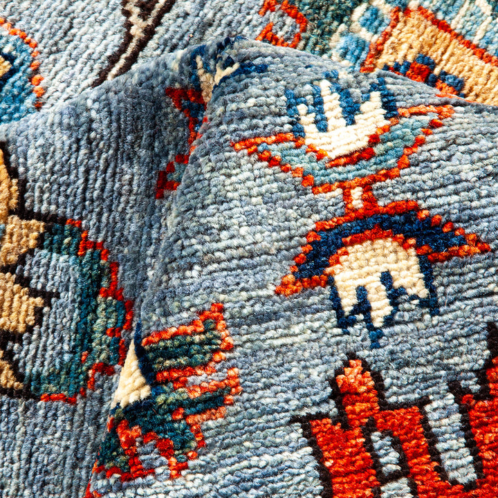 Serapi, One-of-a-Kind Hand-Knotted Area Rug - Gray, 4' 0" x 5' 10" Default Title