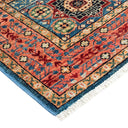 Serapi, One-of-a-Kind Hand-Knotted Area Rug - Light Blue, 3' 4" x 4' 9" Default Title