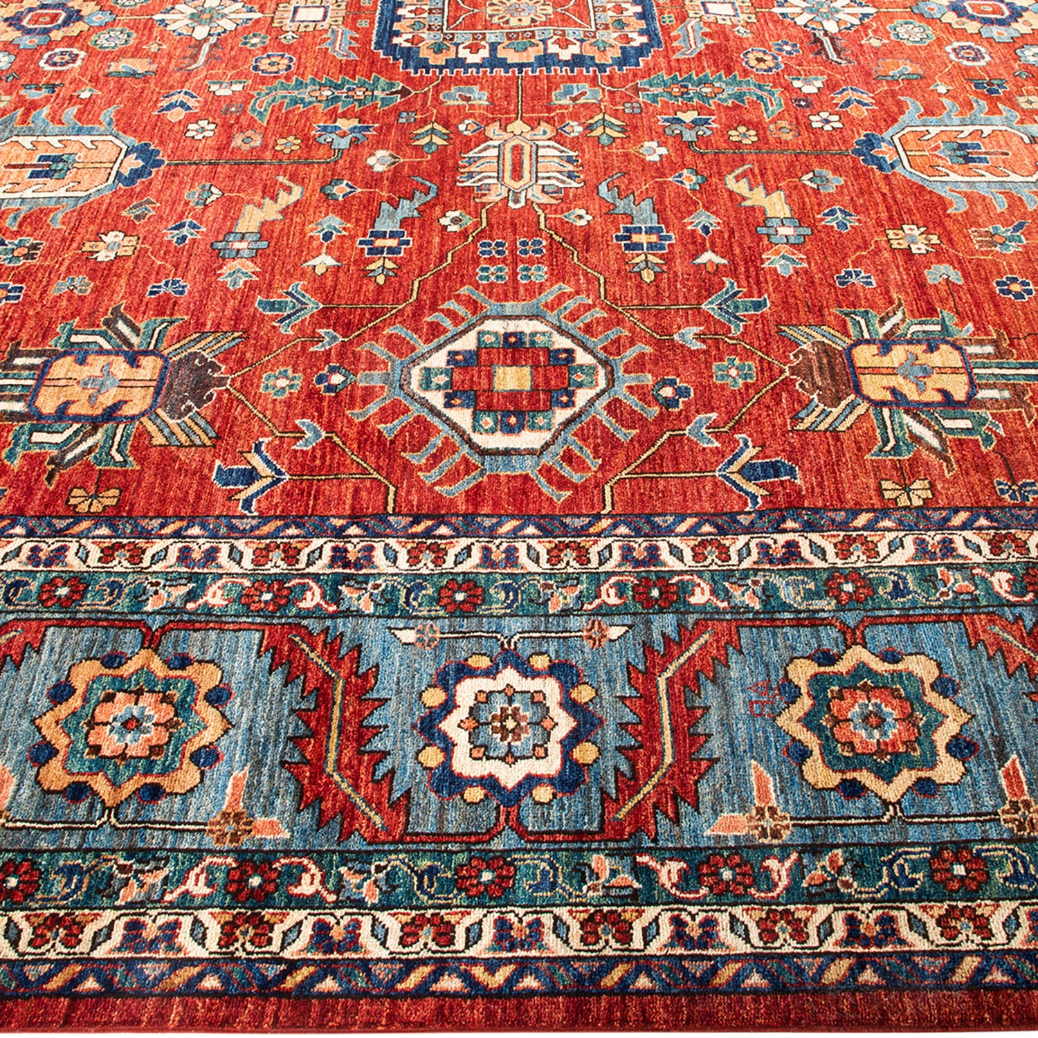 Serapi, One-of-a-Kind Hand-Knotted Area Rug - Red, 11' 10" x 14' 6" Default Title