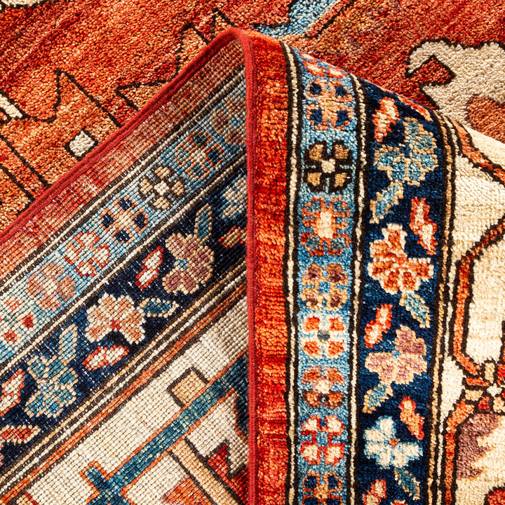 Serapi, One-of-a-Kind Hand-Knotted Runner Rug - Red, 12' 0" x 17' 7" Default Title