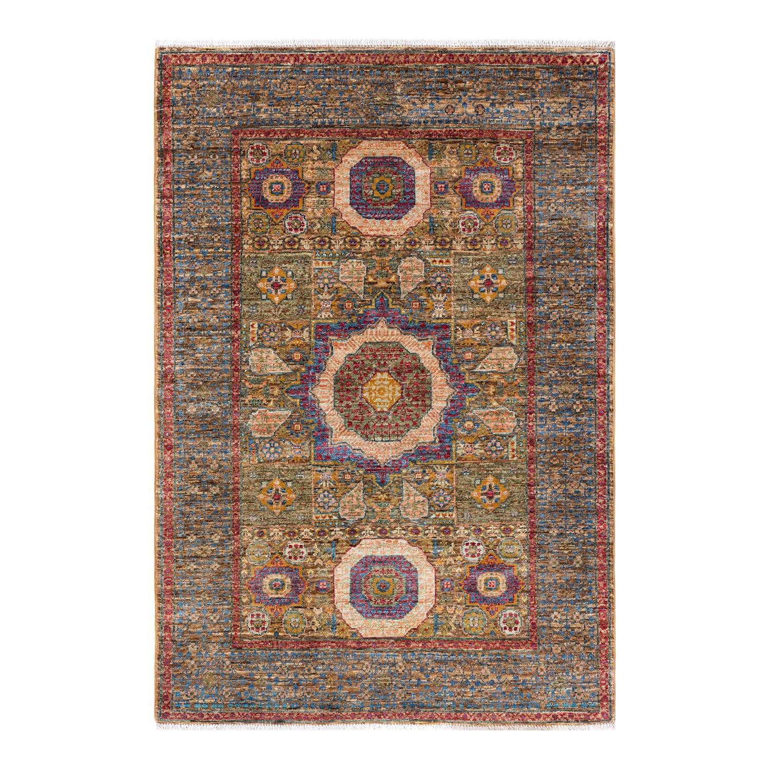 Serapi, One-of-a-Kind Hand-Knotted Area Rug - Beige, 3' 4" x 4' 11" Default Title