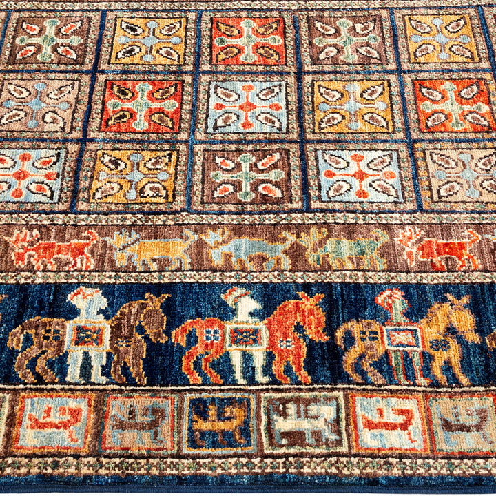 Serapi, One-of-a-Kind Hand-Knotted Area Rug - Blue, 3' 3" x 5' 0" Default Title