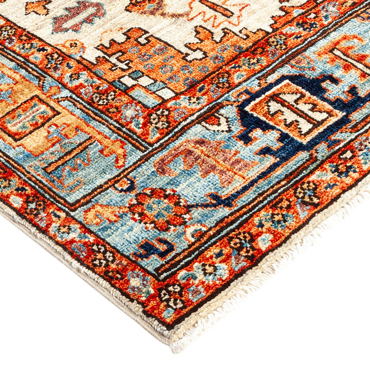 Serapi, One-of-a-Kind Hand-Knotted Runner Rug - Ivory, 4' 11" x 7' 7" Default Title