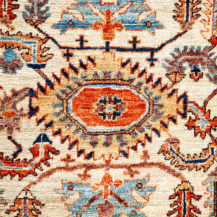 Serapi, One-of-a-Kind Hand-Knotted Runner Rug - Ivory, 4' 11" x 7' 7" Default Title