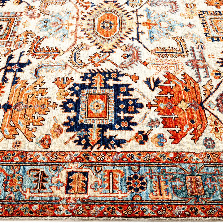 Serapi, One-of-a-Kind Hand-Knotted Runner Rug - Ivory, 4' 11" x 7' 7" Default Title