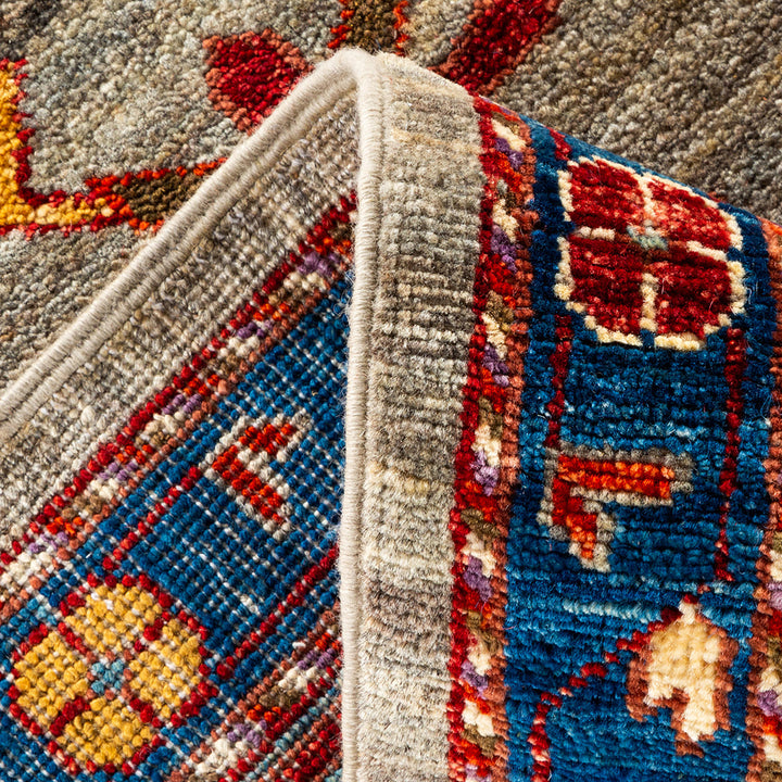 Serapi, One-of-a-Kind Hand-Knotted Runner Rug - Gray, 9' 8" x 13' 5" Default Title