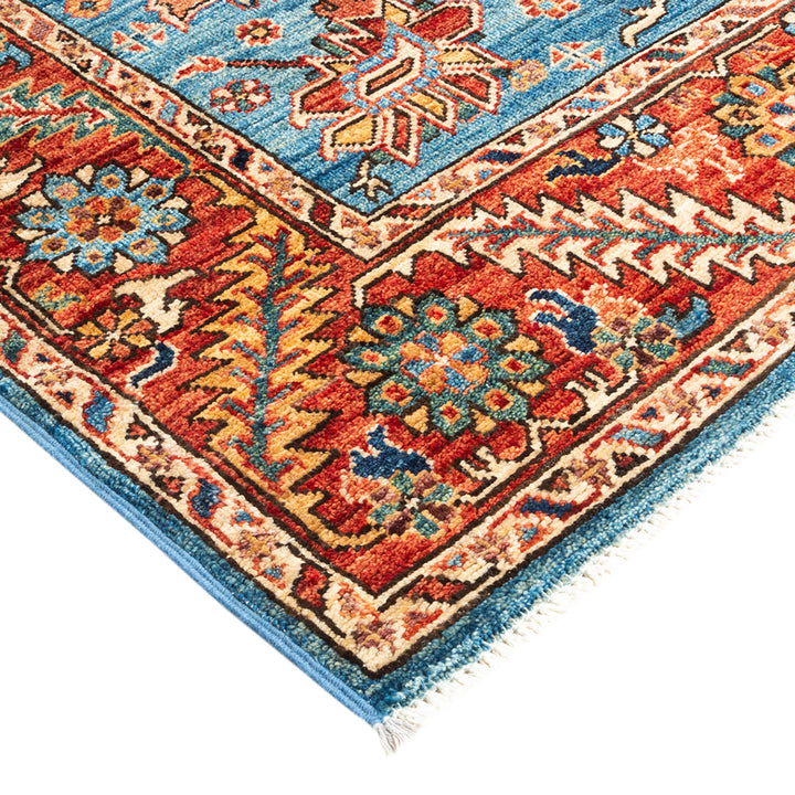 Serapi, One-of-a-Kind Hand-Knotted Area Rug - Light Blue, 5' 0" x 8' 2" Default Title