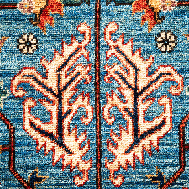 Serapi, One-of-a-Kind Hand-Knotted Area Rug - Light Blue, 5' 0" x 8' 2" Default Title