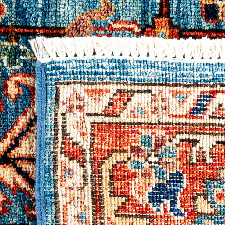 Serapi, One-of-a-Kind Hand-Knotted Area Rug - Light Blue, 5' 0" x 8' 2" Default Title