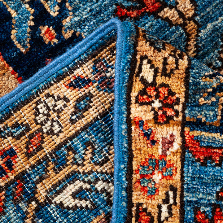 Serapi, One-of-a-Kind Hand-Knotted Runner Rug - Light Blue, 2' 2" x 3' 2" Default Title