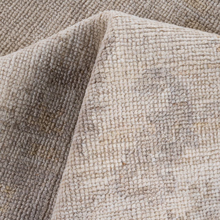 Oushak, One-of-a-Kind Hand-Knotted Area Rug - Ivory, 3' 1" x 4' 10" Default Title