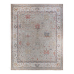 Oushak, One-of-a-Kind Hand-Knotted Runner Rug - Ivory, 12' 0" x 15' 2" Default Title