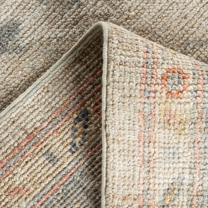 Oushak, One-of-a-Kind Hand-Knotted Runner Rug - Ivory, 12' 0" x 15' 2" Default Title