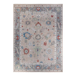 Oushak, One-of-a-Kind Hand-Knotted Runner Rug - Ivory, 9' 8" x 13' 9" Default Title