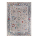 Oushak, One-of-a-Kind Hand-Knotted Runner Rug - Ivory, 9' 8" x 13' 9" Default Title