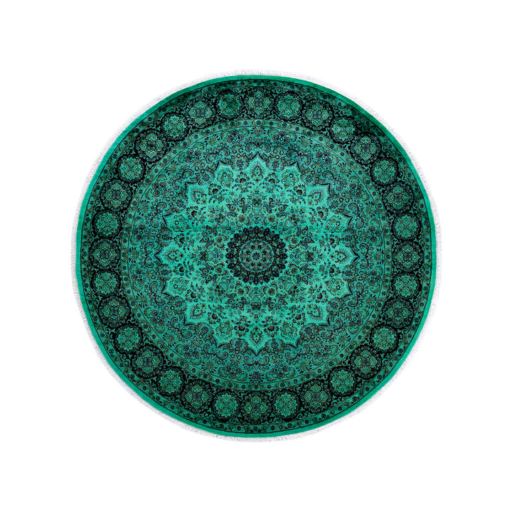 Fine Vibrance, One-of-a-Kind Hand-Knotted Area Rug - Pink, 7' 1" x 7' 1" Default Title