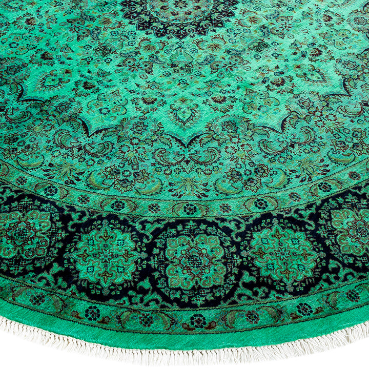 Fine Vibrance, One-of-a-Kind Hand-Knotted Area Rug - Pink, 7' 1" x 7' 1" Default Title