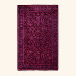Fine Vibrance, One-of-a-Kind Hand-Knotted Area Rug - Purple, 4' 2" x 6' 7" Default Title