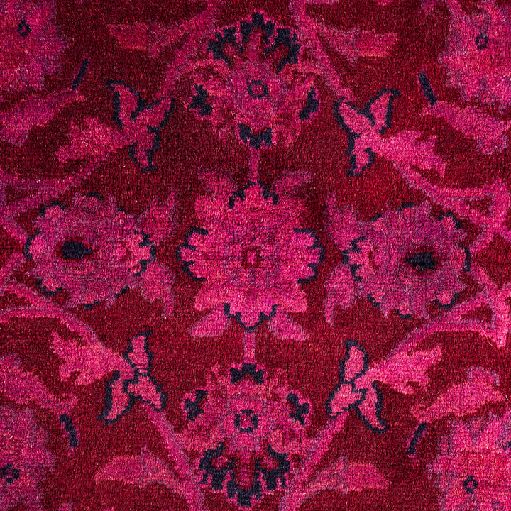 Fine Vibrance, One-of-a-Kind Hand-Knotted Area Rug - Purple, 4' 2" x 6' 7" Default Title