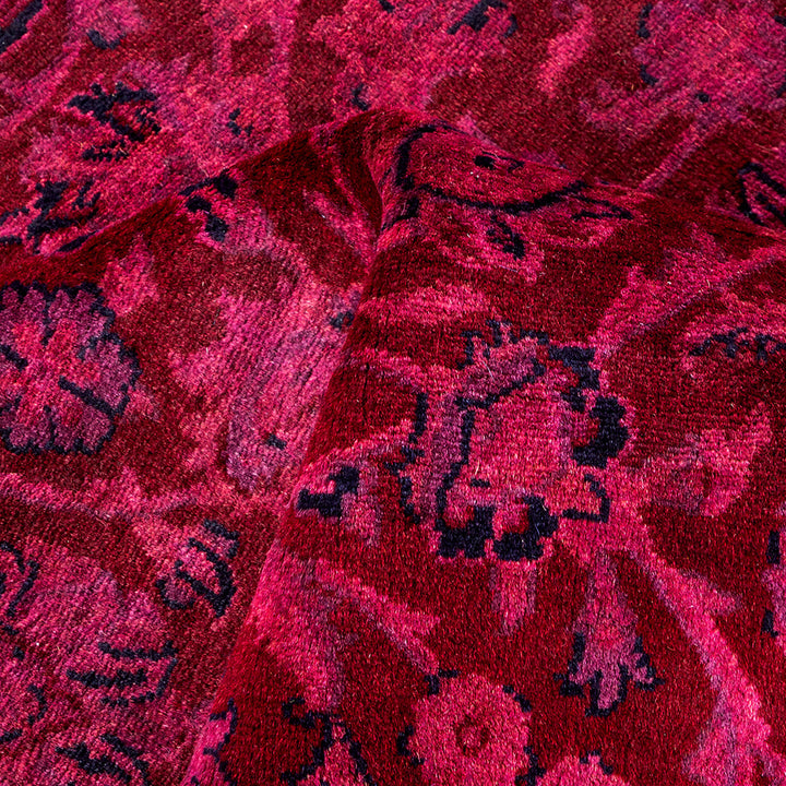 Fine Vibrance, One-of-a-Kind Hand-Knotted Area Rug - Purple, 4' 2" x 6' 7" Default Title
