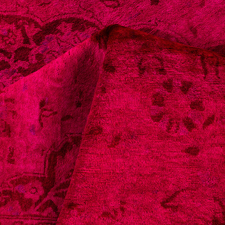 Fine Vibrance, One-of-a-Kind Hand-Knotted Area Rug - Blue, 4' 7" x 6' 10" Default Title