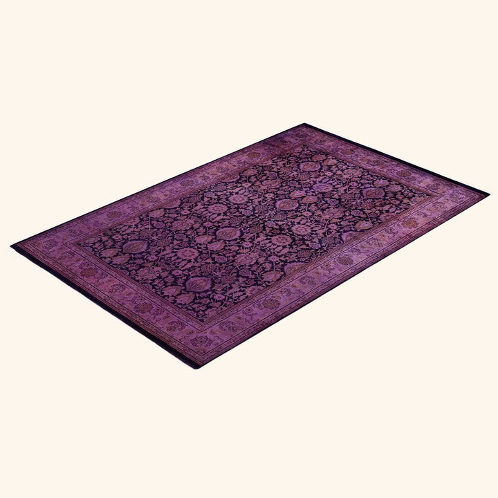 Fine Vibrance, One-of-a-Kind Hand-Knotted Area Rug - Brown, 4' 1" x 6' 4" Default Title