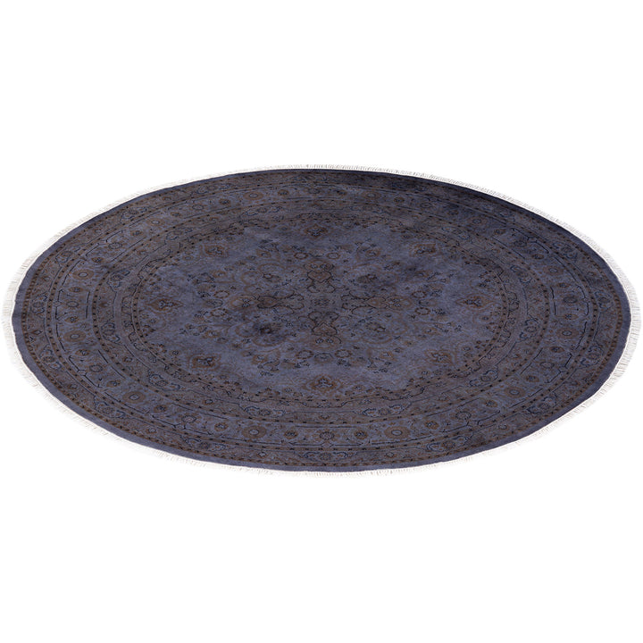 Fine Vibrance, One-of-a-Kind Hand-Knotted Area Rug - Yellow, 7' 1" x 7' 1" Default Title