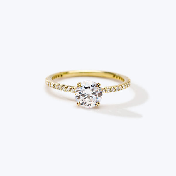 Adeline Engagement Ring 18K Yellow Gold / Round