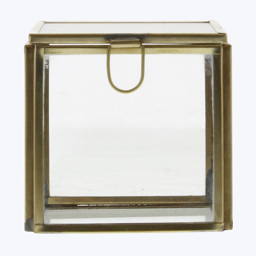 Small Brass Glass Box Default Title