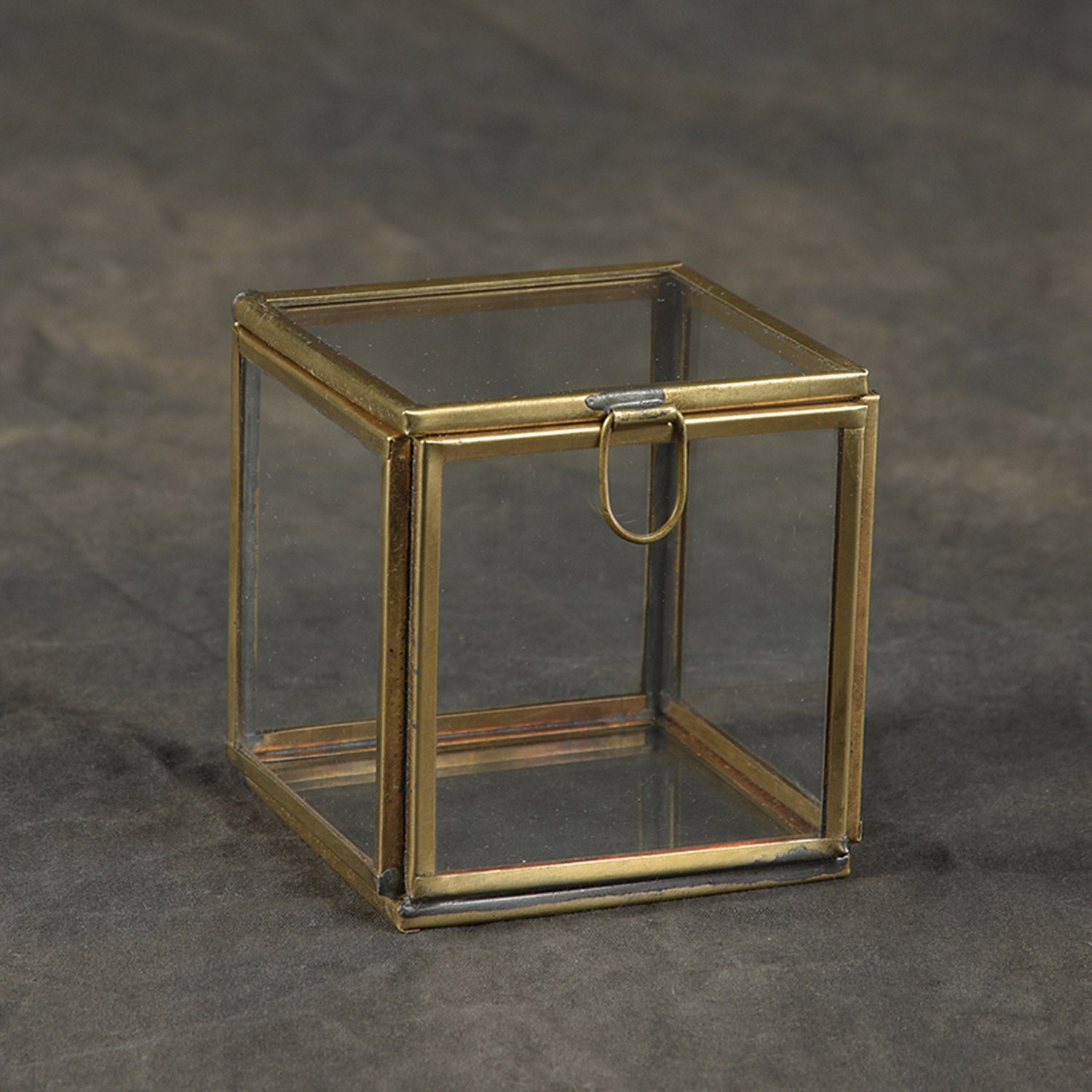 Small Brass Glass Box Default Title