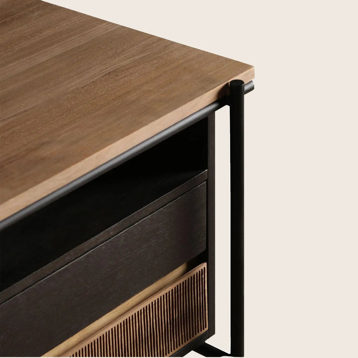 2 Drawer Teak Oscar Desk Default Title