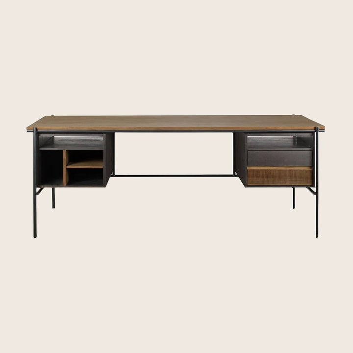 2 Drawer Teak Oscar Desk Default Title