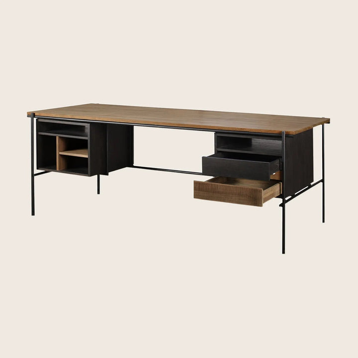 2 Drawer Teak Oscar Desk Default Title