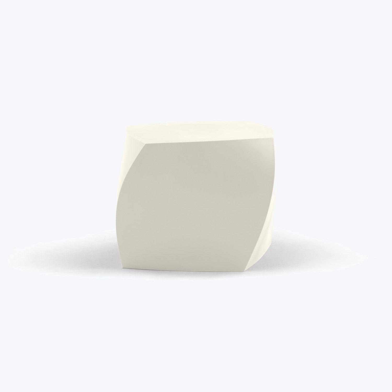 Gehry Left Twist Cube White
