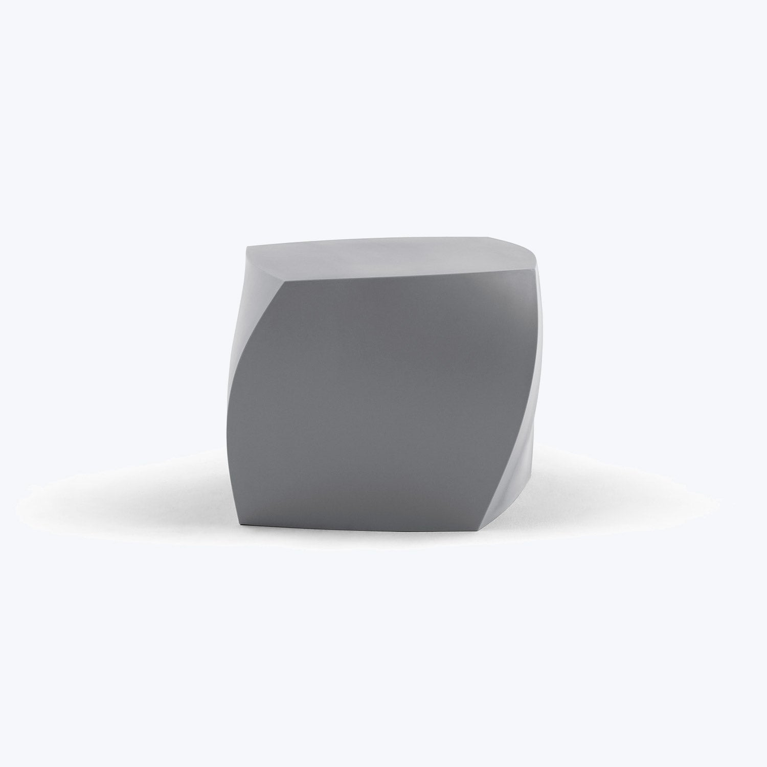 Gehry Left Twist Cube Silver