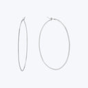 The Esme Earrings Silver 1.75" D