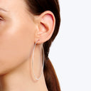 The Esme Earrings Silver 1.75" D