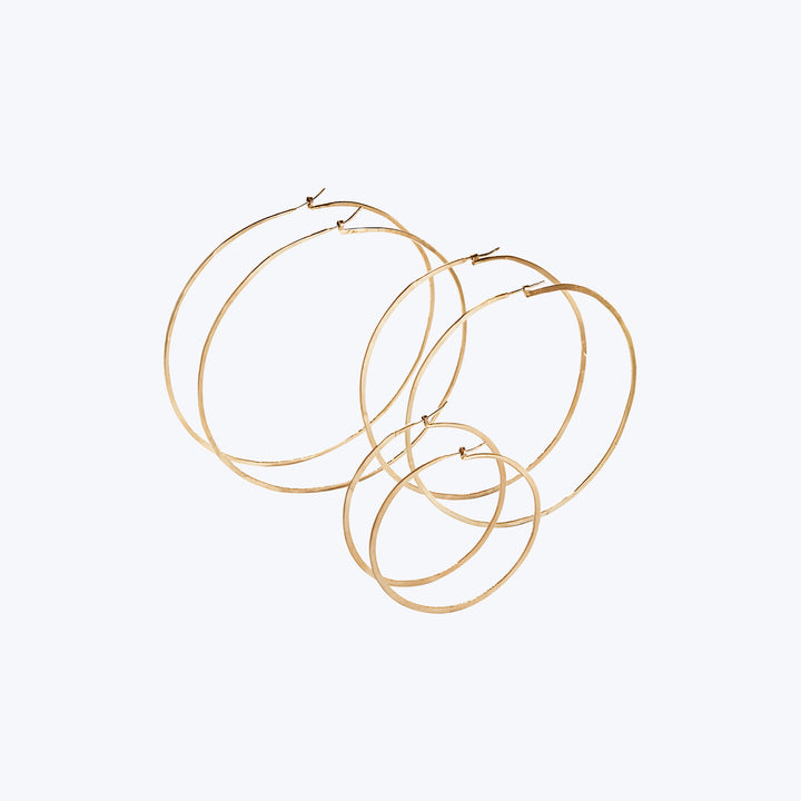 The Esme Earrings Gold 2.25" D