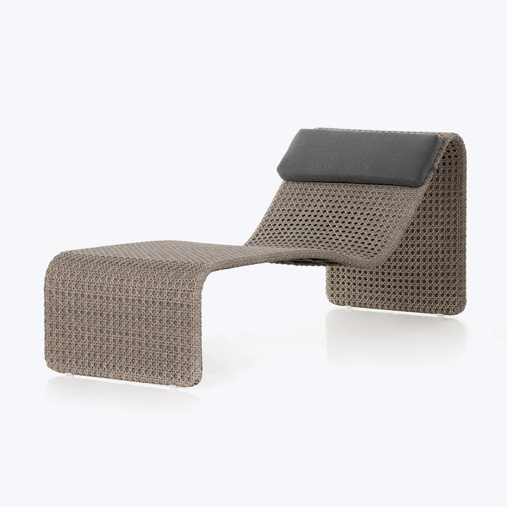 Paige Outdoor Woven Chaise Lounge Default Title