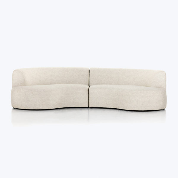 Opal Outdoor 2 Piece Curved Sectional Default Title