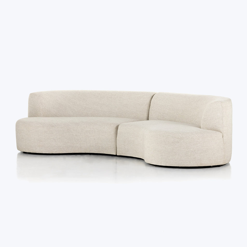 Opal Outdoor 2 Piece Curved Sectional Default Title