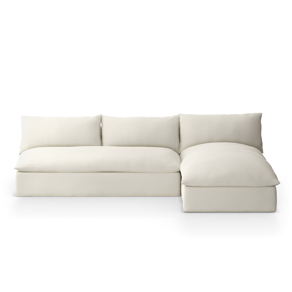 Grant Outdoor 2 Piece Sectional Faye Cream