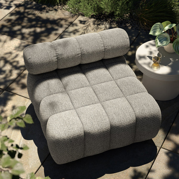 Roma Outdoor Sectional Armless Chair Default Title