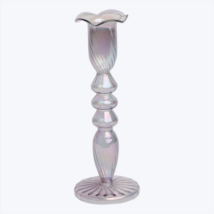 Tulip Glass Candlestick, Purple Default Title