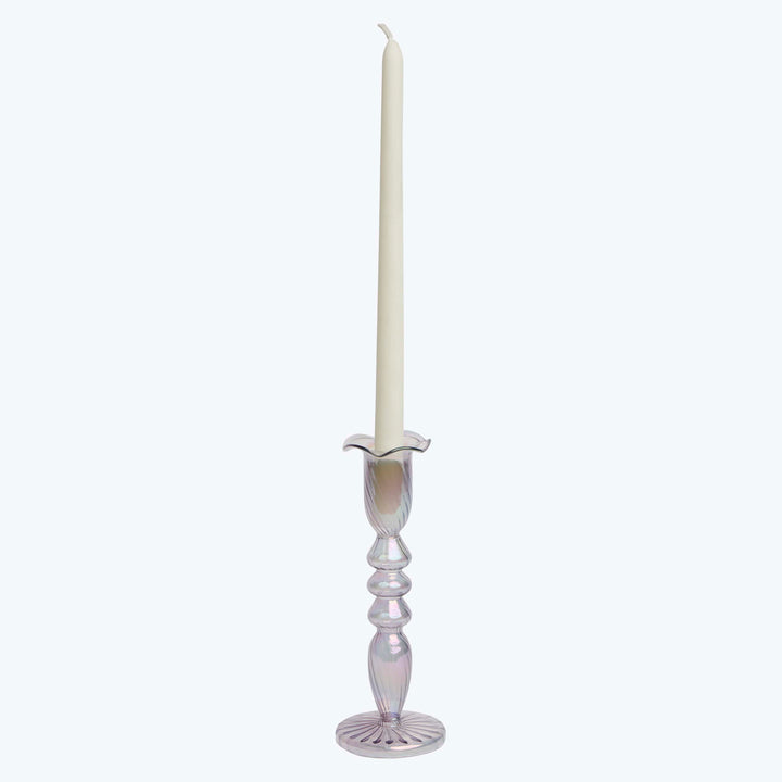 Tulip Glass Candlestick, Purple Default Title