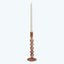 Ornamental Glass Candlestick Brown