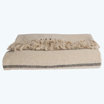 Tunis Big Stripe Throw, Natural & Black Default Title