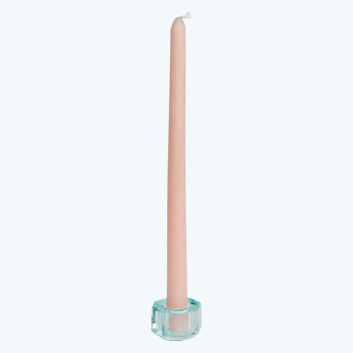 Aura Crystal Candle Holder Light Mint