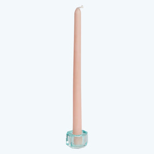 Aura Crystal Candle Holder Olive - hover