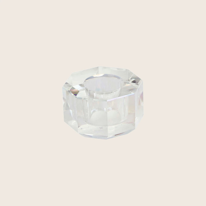 Aura Crystal Candle Holder Iridescent